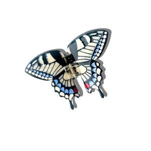 Solar Eclipse Hand-painted Swallowtail Butterfly Claw Hair Clip claw y2k